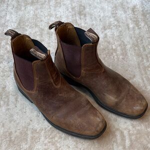 Blundstone Men's Brown Leather Chukka Chelsea Boots